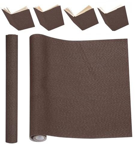 PATIKIL Buchbindetuch, 51 x 11 Zoll Buchtuch für die Reparatur von Bindungen Stoffoberfläche Papierunterlage Buchbindematerialien, Dunkelbraun