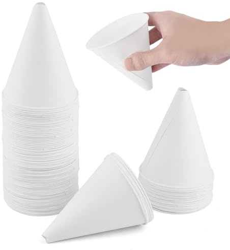 100PCS Disposable Oil Change Funnel, Paper Funnels for Car Engine Fluid Transfer - No-Spill Leakproof Design, Single Use Oil Cone Dispenser for Automotive, Motorcycle, Truck, RV, Boat