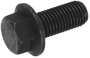 sourcing map M16-2,0 x 35 mm, metrische Flansch-Sechskantschraube, Vollgewinde, DIN 6921, Flanschschrauben, Sechskantschrauben, Karbonstahl, schwarz oxidiert