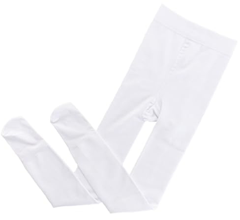 Fudaolee Medias Cálidas para Niña Termica Opacas Leggings Invierno Caliente Mallas Cómoda Pantimedias Alta Cintura Elástica Leotardos L-Blanco, S