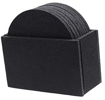 Ciieeo 8pezzi Sottobicchieri in Feltro Tessuto Non Tessuto Spesso Isolamento Termico Assorbimento d Acqua Per Casa Rotondi Adatti Bicchieri Tazze Boccali e Bevande Protezione e Decorazion