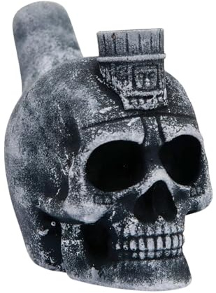 Auténtico Silbato Azteca de la Muerte, Aztec Death Whistle Más Fuerte y Realista, Un Regalos Únicos, Decoraciones u Objetos de Colección