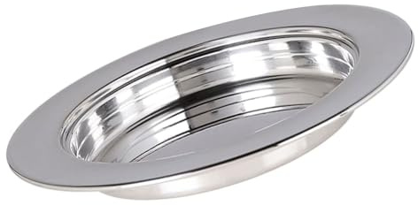 APGLSXY Stainless Steels Religious Serving Tray Silver Holy Plate for Sacramental Bread Event Supplies Stainless Steels Communion Serving Dish