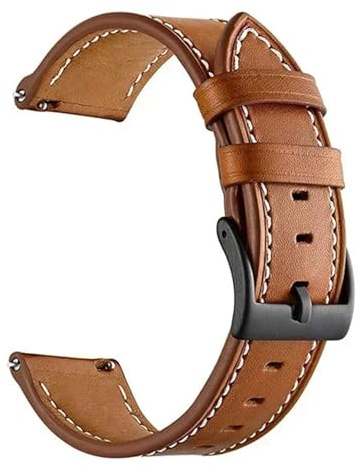 ZWCSHUU Watch läderarmband i PU-läder för 46 mm smart armband med snabbkoppling för klocktillbehör, 46mm, Acetat, Ingen ädelsten