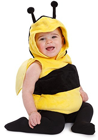 Dress Up America Bee kostym - Småbarn Fuzzy Bee Halloween kostym & outfit för barn