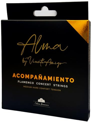 Juego de cuerdas para guitarra flamenca y clásica “Alma” by Vicente Amigo - Modelo Acompañamiento – Tensión media-alta confort | Sonido cálido y brillante