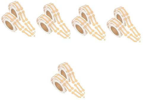 STOBOK 10rolls Tamper Seal Stickers Self-Adhesive Kraft Paper Labels for Retail Packaging Wrapping and Jewelry Tags Elegant Closure Decals for Boxes and Envelopes