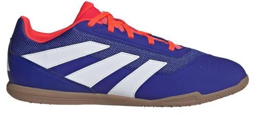 adidas Predator Club Football Boots Indoor Sala, Botas de fútbol Unisex Adulto, Cloud White/Lucid Blue/Solar Red, 43 1/3 EU