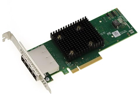 KALEA-INFORMATIQUE PCIe Gen 4.0 Trimode SAS SATA NVMe 12GB Controller-Karte mit 16 externen Ports. OEM-Modell 9500-16e. | Tri Mode SAS SATA NVMe Controller 16 externe Ports OEM LSI 9500-16e