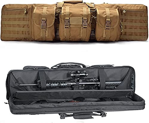 ANSNOW Weiche Gewehrkoffer, Doppelte Waffentasche Für Gewehre, Taktischer Waffenkoffer Für Den Außenbereich, Airsoft-Waffenkoffer, Taktischer Gewehrrucksack, Airsoft-Koffer,Entasche Für Die Jagd Im