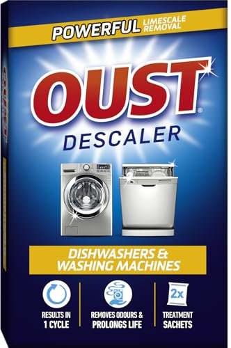 Oust Dishwasher and Washing Machine, Descaler, 2 x 75 g