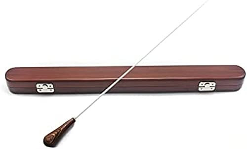 Taktstock für Dirigenten – Massivholzgriff mit Fiberglas – Handgefertigte Musikteile für Symphonie & Chor – Inklusive Aufbewahrungsbox aus Holz
