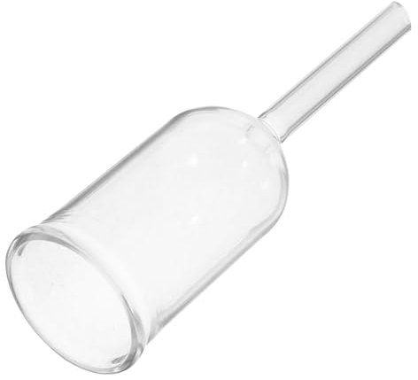 VILLFUL Embudo Científico de Vidrio Cilíndrico para Filtración de Laboratorio, Fácil de Limpiar y Portátil, Adecuado para Centros de Investigación y Aulas