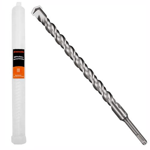 Keewaki SDS Plus Rotary Hammer Drill Bit 20mm x 310mm Concrete Masonry Drill Bits for Brick, Cement & Stone - Durable Alloy Tip, Fast Drilling