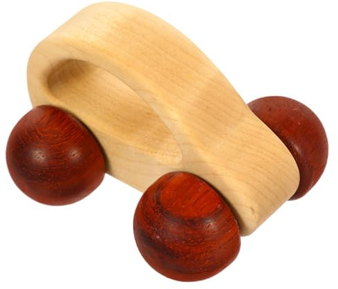 CORHAD Holzhandauto Schiebeauto Für Kleinkinder Aus Langlebigem Glatt Geschliffenem Holz Mit Abgerundeten Kanten Greifspielzeug Zur Der Hand Augen Koordination Für Babys Und Vorschulkinder