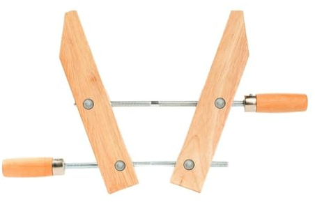 Wooden Handscrew Clamps for Woodworking 6 8 10 12 Inch Adjustable Wood Hand Screw Clamp with Steel Spindles DIY Projects(6inch)