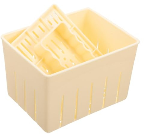 Hemobllo Presse à Tofu Cuisine en Pp pour DIY et Fabrication Maison, Surface Lisse et Prise en Main Confortable, pour Mouler le Fromage Tofu