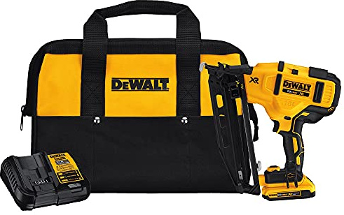 Dewalt DCN660D1R 20V MAX 2.0 Ah Cordless Lithium-Ion 16 Gauge 2-1/2 in. 20 Degree Angled Finish Nailer Kit (Renewed)