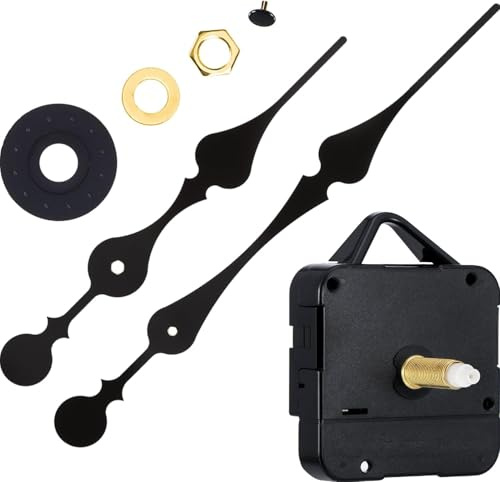 Hicarer 31 mm Mouvement d'Horloge à Axe Longitudinal Élevé avec 2 Mains de Pique pour Ajuster Les Cadrans Jusqu'à 51,4 cm/ 20 Pouces de Diamètre
