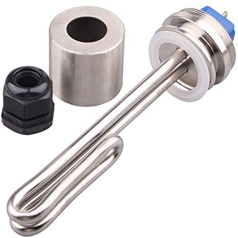 DERNORD 1.5 Inch (OD50.5mm) Tri-clamp Foldback Heating Element Stainless Steel Immersion Water Heater (120V 1500W)