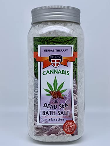 Palacio badsalt med hampolja och döda havssalt – utan mineralolja, parabener, silikoner – 900 g!