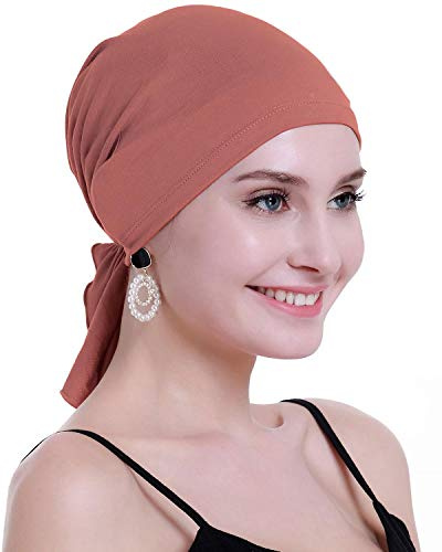 OSVYO Bambus Chemo Kopftuch für Frauen mit Haarausfall - Krebspatienten kopfbedeckung Turban in Versiegelter Verpackung
