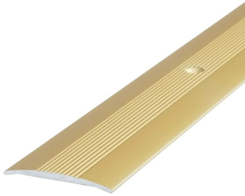 Dalsys Profilo di raccordo 180cm x 38mm per avvitamento in alluminio, profilo di raccordo adatto per piastrelle, laminato e parquet Oro, tra gli altri