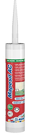 Mapesil - Sigillante in silicone resistente agli stampi AC, colore: Grigio artico 127
