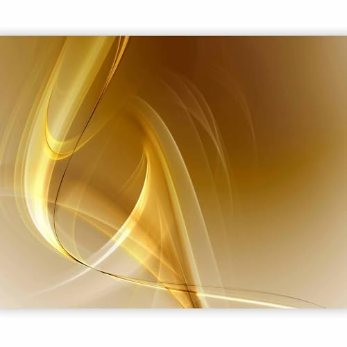 murando - Fototapete Premium-Vlies Abstrakt 400x309 cm - Foto Tapete Schlafzimmer Wohnzimmer Moderne Vliestapete XXL Wandtapete Motivtapeten Bildtapete 3d Effekt Wand Dekoration Flur gelb 100401-27