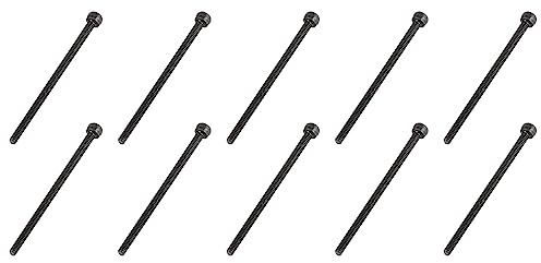 QUARKZMAN M2x35 Sechskant Kopf Schrauben x 20Stk [Schwarz Schwenkkopf] | 12.9 Legierter Stahl Gerändelt Rutschfest Kappe Bolzen Verschlüsse für Haus Konstruktion Baumaschine Werkzeug