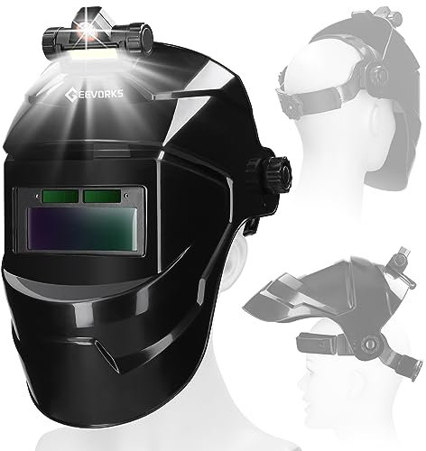 Weytoll Máscara de soldadura automática True Color Amplia Vista Resistente 130℃ para soldadura por arco rectificado corte