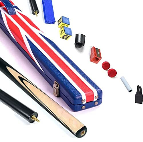 SchAan Billiard cue Billiard Queue Set Billard kö Billardqueue Kleiner Kopf schwarz acht Queue chinesische acht Ball Snooker neun Queue Billardqueue 3/4 Geteilte Stange(Color:4,Size:)