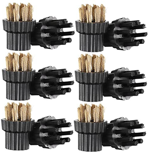 minkissy Ensemble De 12 Brosses De Nettoyage À Vapeur en Laiton Pièces De Rechange pour Nettoyeur Vapeur Facile À Installer