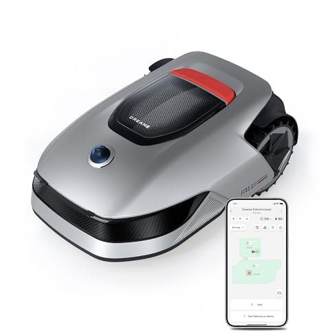 DREAME A1 Tagliaerba robot intelligente Tosaerba robotico senza fili perimetrale, Controllo tramite app,Tecnologia OmniSense,Gestione intuitiva delle zone, Evitamento intelligente degli ostacoli