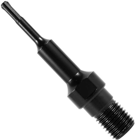 Core Drill Bit Adapter, 1-1/4inch-7 Male to SDS Max Shank Adapter, Steel 1-1/4inch-7 Male to SDS Max Shank Adapter, Safe Diamond Core Drill Bit Connect Adapter for Connecting (SDS-Plus Shank)