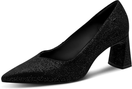 Tamaris Damen Pumps 1-22453-45, Scarpe décolleté Donna, Black Struct, 39 EU
