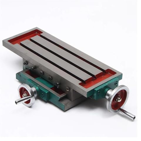 Hookurity Fresadora taladradora giratoria Mesa de Trabajo de Mesa de Trabajo for fresadora de 350 x 140 mm, Mesa de fresado Deslizante, Mesa de Trabajo Transversal