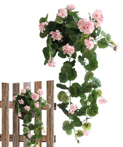 Artificial Begonia Flowers - Window Artificial Begonia, Durable Artificial Flower | Indoor Decorative Fake Flowers, Fake Flowers Artificial Hanging Baskets for Home Decoration, Garden Decoration