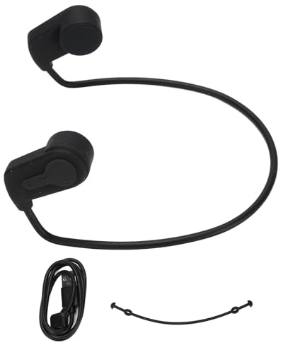 Bonbela Cuffie per Nuoto Bluetooth 5.0 Conduzione Ossea IPX8 Lettore MP3 Wireless Impermeabile con Spazio di Archiviazione da 16 GB per la Palestra Che Corre Subacqueo (Nero)
