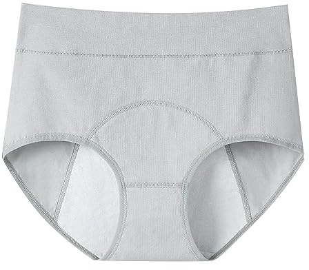 Bañador menstrual fisiológico para mujer, a prueba de fugas, ropa interior menstrual de 4 capas, ropa interior de malla de alto flujo, absorción rápida de agua, ropa interior de esquí de gran tamaño