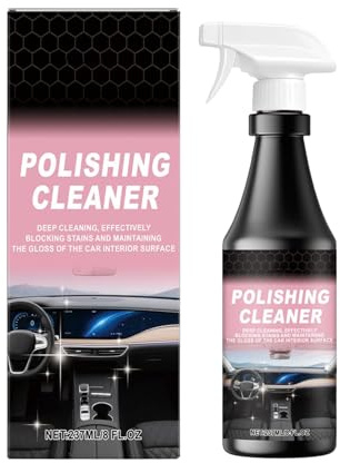 Generisch Detergente per lucidatura, 237 ml, per interni auto, in pelle, spray per la cura di lunga durata per camion pickup parabrezza sedili cruscotto tessuto per finestre giornaliere