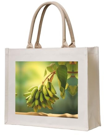 WBQLSL Sac de plage à motif bananier | Parfait pour la plage, les pique-niques, les voyages et les loisirs au bord de la piscine