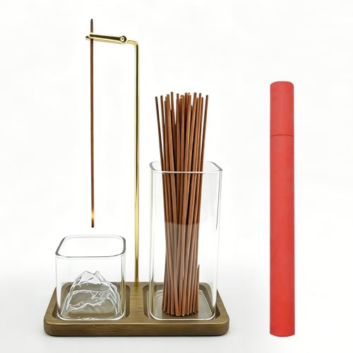 Biigdan Détachable Porte Encens Baton Kit,Inversé Bois Incense Holder