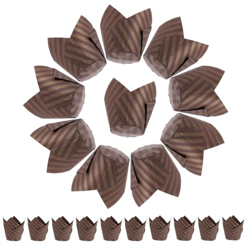 Lurrose Pirottini Confetti in Carta Antiolio 250 Pezzi per Decorazione Cupcake Semplice ed Elegante per Matrimoni e Natale