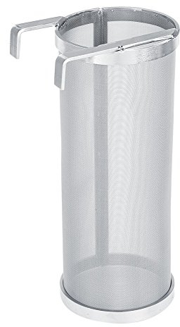 Cocoarm ölbryggningsfilter, rostfritt stål ölbryggning humle nätfilter, återanvändbar bryggspindelsil med krok 10 x 25,5 cm 300 mikron noggrannhet (10 x 25,5 cm)