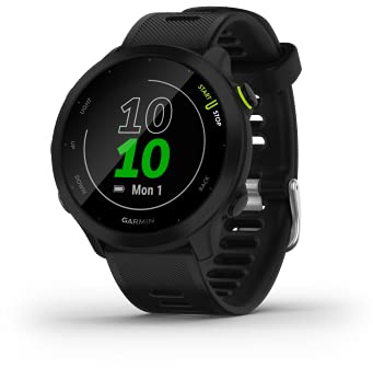 Garmin Forerunner 55 Montre de Course GPS avec séances d'entraînement Quotidiennes suggérées, jusqu'à 2 semaines d'autonomie, Noir - 010-02562-00