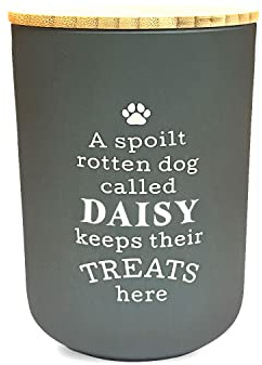 History & Heraldry Personalised Dog Treat Jar - Daisy