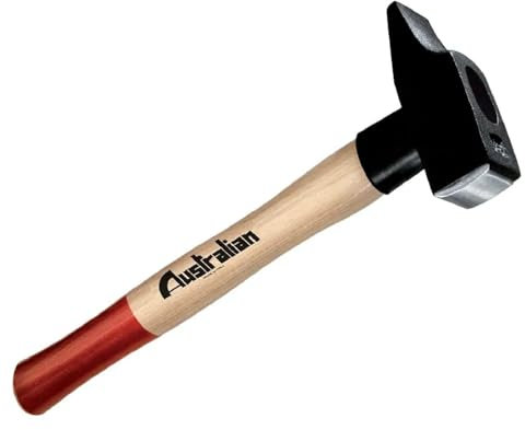 La zappa Schlosserhammer Typ Französisch mit Holzgriff TOP Linie (100 g - Griff 265 mm)