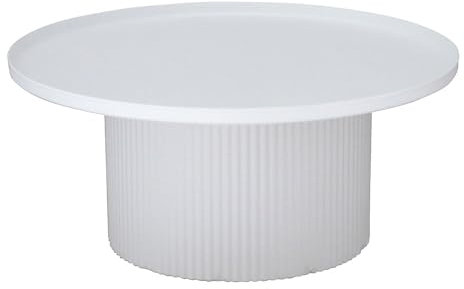 Grafelstein Dekoplateau mittel - Kerzenteller, Dekoteller, Ø 20,5cm - Elegantes Design, Ideal für Kerzen & Deko, Vielseitig verwendbar, Metall, weiß