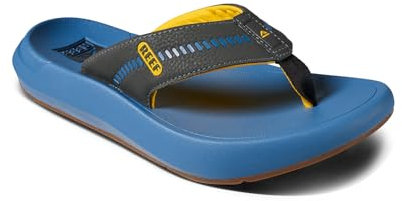 REEF Men's Swellsole Cruiser Flip-Flop, Yellow/Black/Blue, 9 UK
